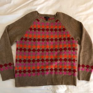 JCrew Argyle sweater